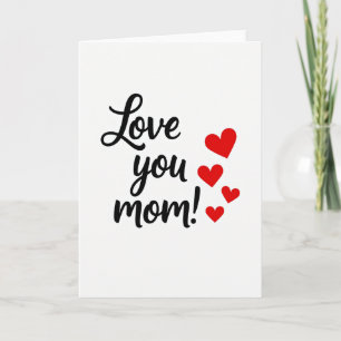 Tarjeta de Corazones Te Amo Mamá