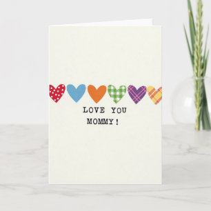 Tarjeta de Corazones Te Amo Mami