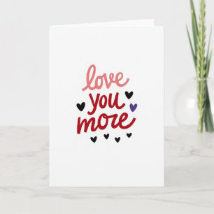 Tarjeta de corazones Te Amo Más