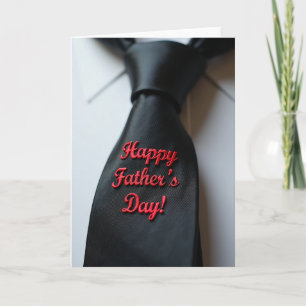 Tarjeta de Corbata Elegante para el Día del Padre