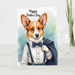 Tarjeta de Corbata para Papá Canino