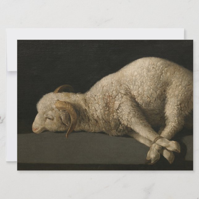 Tarjeta de Cordero de Dios (Agnus Dei) (Animal Sac (Anverso)