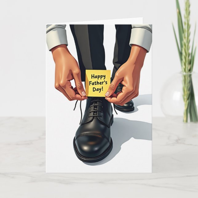 Tarjeta de Cordones para el Día del Padre Dulce (Anverso)