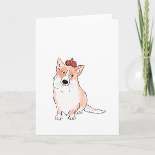 Tarjeta de corgi real