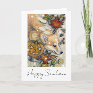 Tarjeta de Corgi Samhain