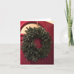 Tarjeta de corona de abeto (Abies)