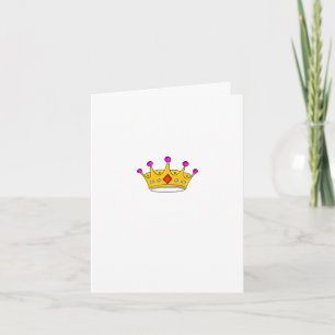 Tarjeta de Corona, príncipe o princesa, tarjeta li