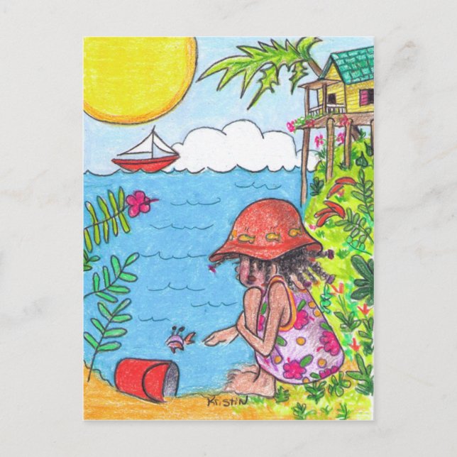 Tarjeta de correo Amigas (Anverso)