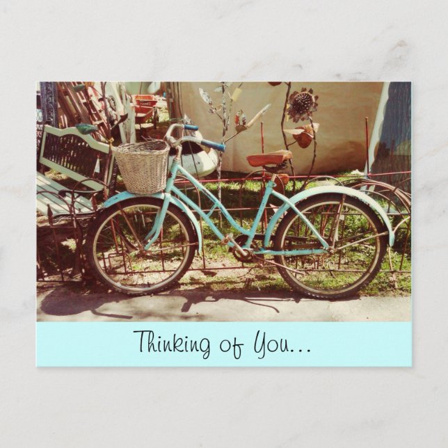 Tarjeta de correo de bicicleta de época (Anverso)