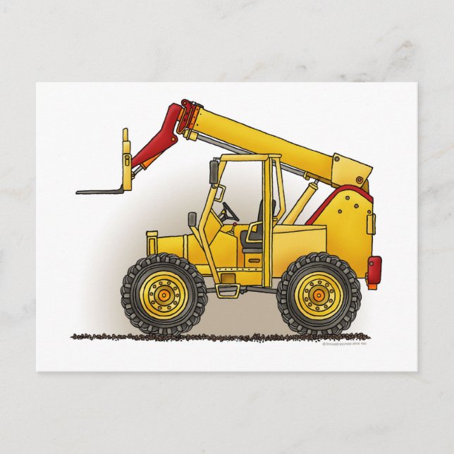 Tarjeta de correo de construcción del elevador (Anverso)