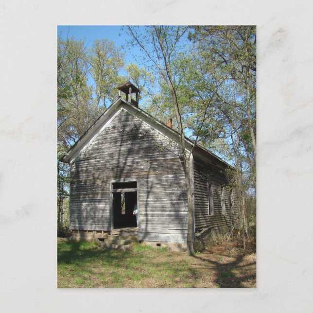 Tarjeta de correo de escuela de una habitación (Anverso)