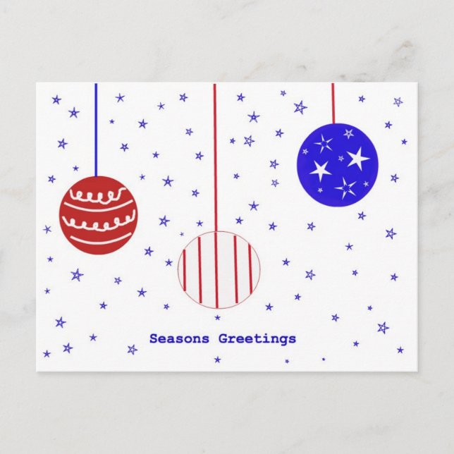 Tarjeta de correo de felicitaciones de las estacio (Anverso)