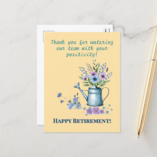 Tarjeta de correo de jubilación, colega, amigo