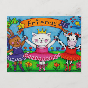 Tarjeta de correo de los amigos de Ballerina
