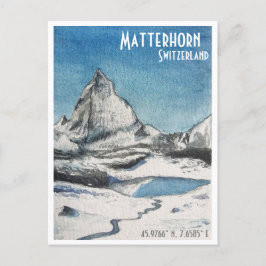Tarjeta de correo de Matterhorn Swiss Travel