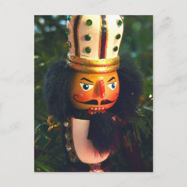 Tarjeta de correo de navidades/Yule Nutcracker Sol (Anverso)