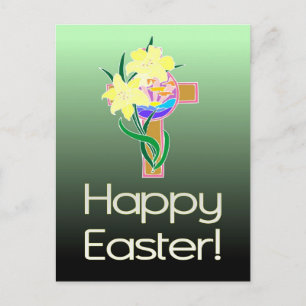 Tarjeta de correo de Pascua Feliz
