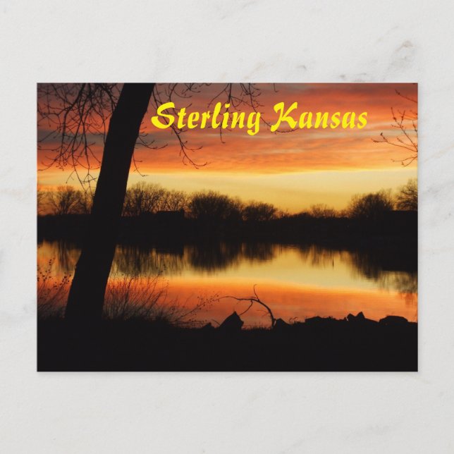 Tarjeta de correo de reflexión para el atardecer d (Anverso)