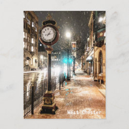Tarjeta de correo de reloj de West Chester