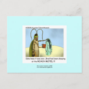 Tarjeta de correo de Roach Motel Funny Personaliza