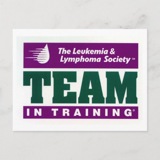 Tarjeta de correo de Team in Training (Anverso)