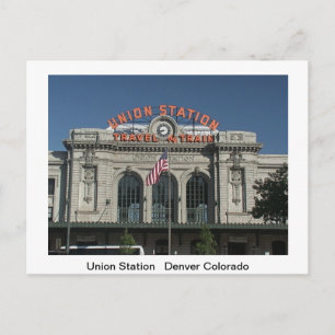 Tarjeta de correo de trenes