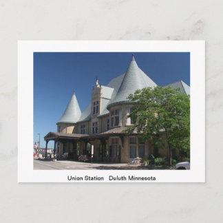 Tarjeta de correo de trenes