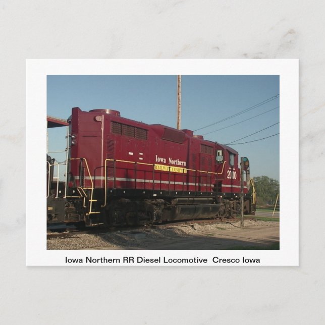 Tarjeta de correo de trenes (Anverso)