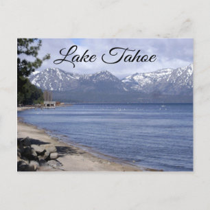 Tarjeta de correo de viaje del lago Tahoe Nevada,