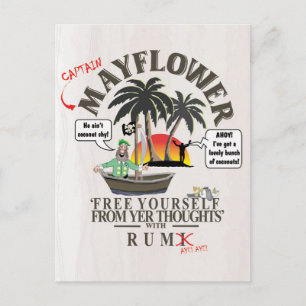 Tarjeta de correo. LIBEREN DE SUS PENSAMIENTOS.