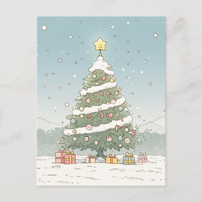 Tarjeta de correo navideño (Anverso)