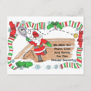 Tarjeta de correo -Santa en la corte