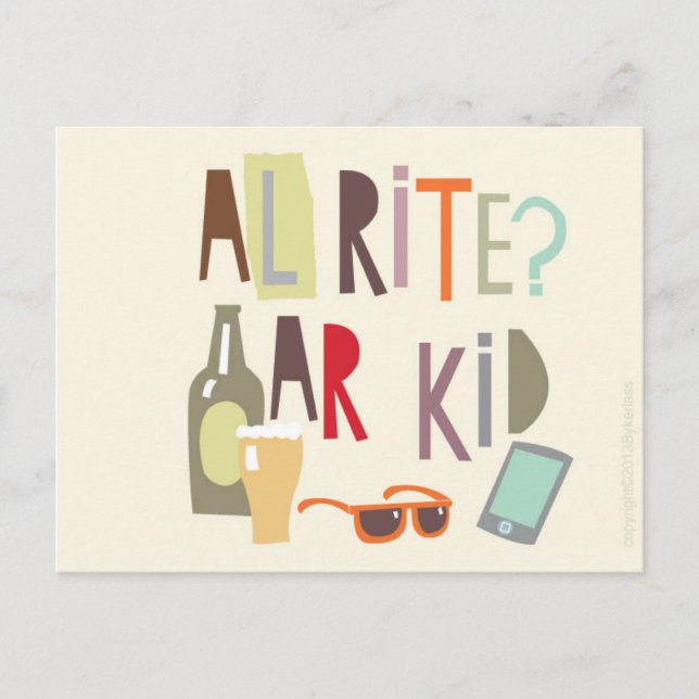 Tarjeta De Cosa - Alrite Ar Kid (Anverso)