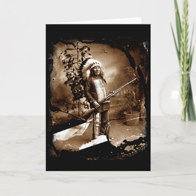 Tarjeta de cosecha nativa estadounidense (Anverso)