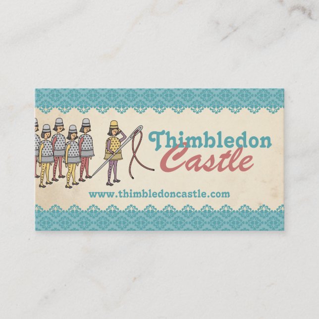 Tarjeta de costura de la costurera del ejército (Anverso)