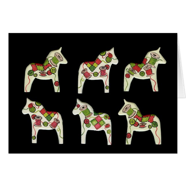 Tarjeta de costura interior en blanco (Anverso (Horizontal))