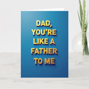 Tarjeta de Cota del Día del Padre Dorado