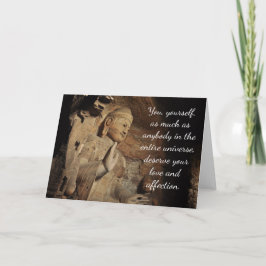 Tarjeta de cotización de Buda inspiradora