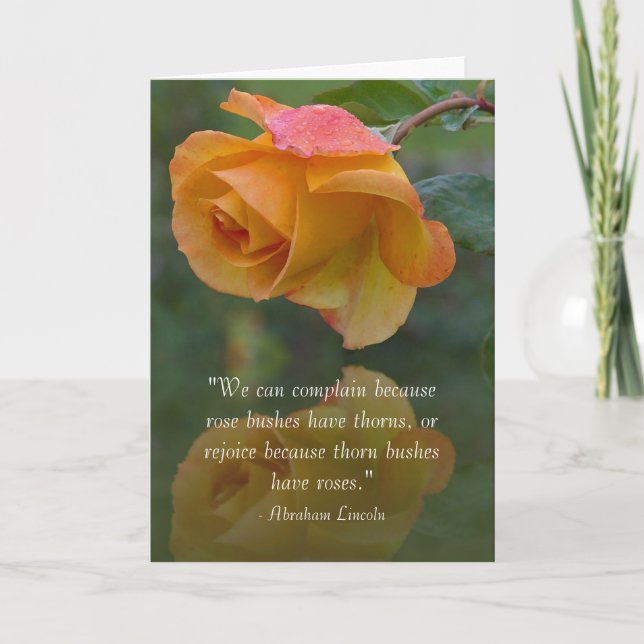 Tarjeta de cotización de Lincoln Inspiradora para  (Anverso)