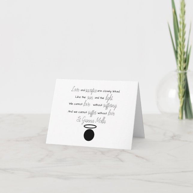 Tarjeta de cotización de St. Gianna Molla (Anverso)