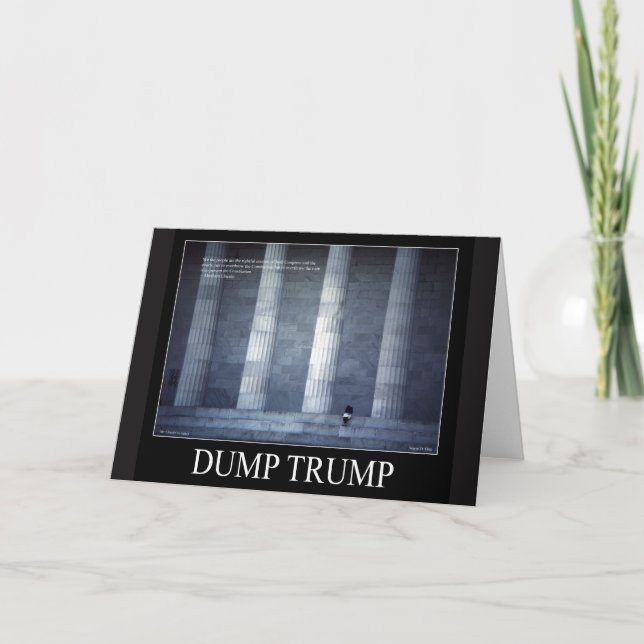 Tarjeta de cotización de Trump Lincoln para Dump (Anverso)