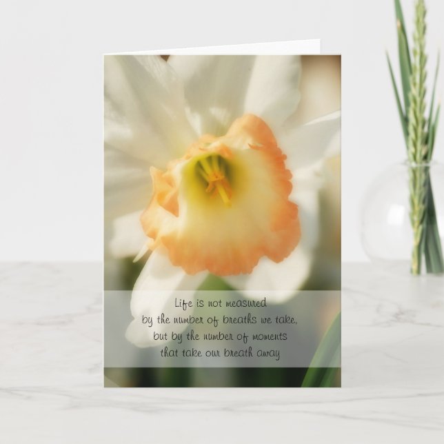 Tarjeta de cotización de vida de Daffodil (Anverso)