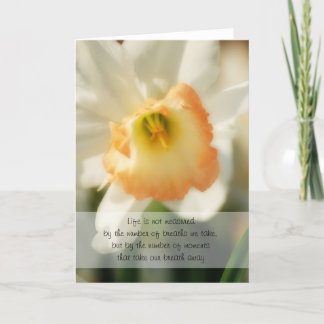 Tarjeta de cotización de vida de Daffodil