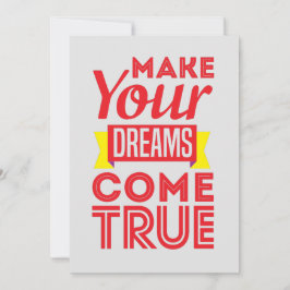 Tarjeta de cotización inspiradora: Sueño grande, L