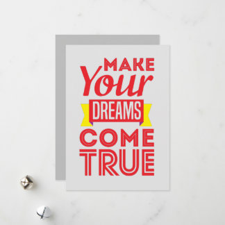 Tarjeta de cotización inspiradora: Sueño grande, L