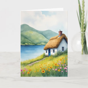 Tarjeta de Cottage junto al Loch View