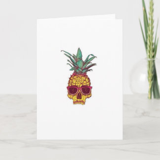 Tarjeta de cráneo de piña