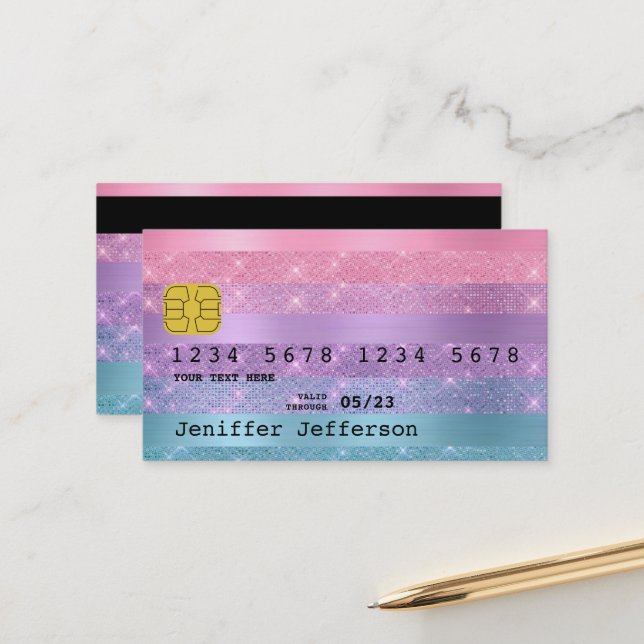 Tarjeta de crédito con estilo (Anverso/Reverso In Situ)