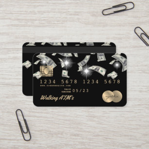 Tarjeta de crédito Dinero de cajero automático con