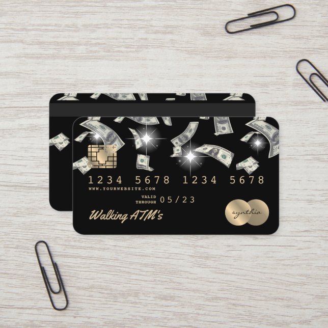 Tarjeta de crédito Dinero de cajero automático con (Anverso/Reverso In Situ)